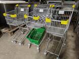 Купівельні візки бу, візок для покупця б у, торгові візки під кошики б у, візок два яруси - фото 7