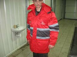 Куртка- аляска со светоотражающей лентой