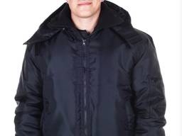 Куртка охранника утепленная укороченная черная