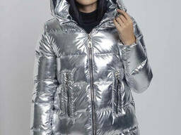 Куртка- пуховик женский irvik y33183 серебро