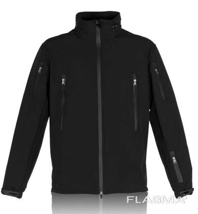 Куртка тактична з матеріалу Софтшелл чорна, арт.34209
