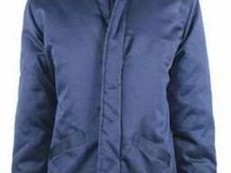 Утепленная куртка темно-синяя