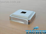 Квадратний декоративний фланець Cube 70x70 chrome висотою 18мм із н/ж сталі, під. .. - фото 2