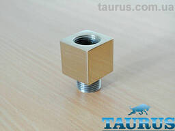 Квадратний золотий подовжувач ThermoPulse CUBE 30x30 Gold 1/2" н/ж сталь. Довжина: від. ..