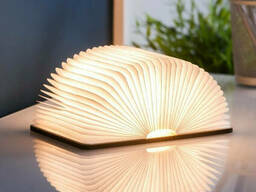 Лампа книга Smart Book мини Светильник блокнот 400 лм (Орех)