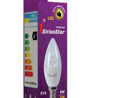 Лампа Siriusstar LED Т11-С37 crystal-3303 6W-4000K-E14