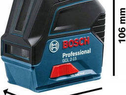 Лазерний нівелір Bosch GCL 2-15 з кріпленням RM 1 Professional (0601066E00) : 2 лінії /. ..