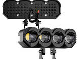 LED фара "Owl 4 Eyes" 40W 6000LM: Двоколірна (білий/жовтий) протитуманна фара з чіткою. .. - фото 2