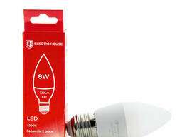 LED лампа свеча E27 8 Вт 4100К