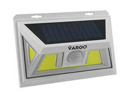 LED світильник на сонячній батареї Vargo 10W c датчиком Білий