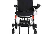 Легкая складная электрическая коляска для инвалидов Mirid D6033. Сверхпрочный алюминий.