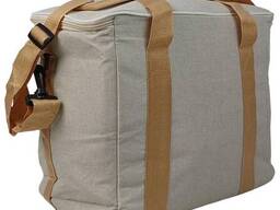 Легкая термосумка, сумка холодильник 30L Cooling Cooler Bag бежевая