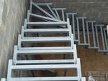 Лестницы внутренние межэтажные из металла, перила