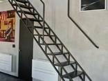 Лестницы внутренние межэтажные из металла, перила - фото 5