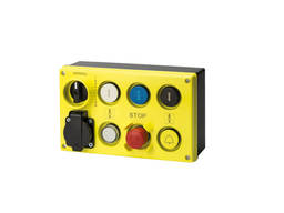 Лифтовой пост ревизии в сборе со встроенной розеткой Schuko на 10А (горизонтальный) Италия