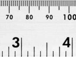 Лінійка алюмінієва Vorel, l= 150 мм, w= 28 мм з дюймовою і метричною шкалами