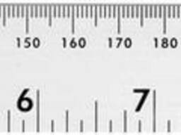 Лінійка алюмінієва Vorel, l= 300 мм, w= 28 мм з дюймовою і метричною шкалами