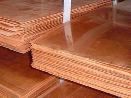 Мідний лист 10х1500х600мм, М1 купити, ціна,