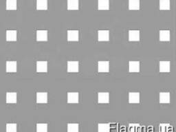 Лист перфорированный 0,8х1250х2500 мм, квадрат 20 мм