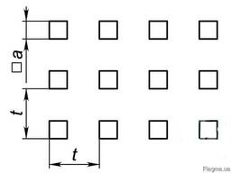 Перфорированные листы квадратные отверстия по квадрату
