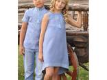 Літній комплект для дітей - вишита сорочка для хлопчика та сукня з вишивкою для дівчинки