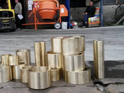 Литьё бронза круги, втулки, детали, плиты.