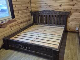 Ліжко дерев'яне , ліжко з дерева , вироби з дерева під замовлення