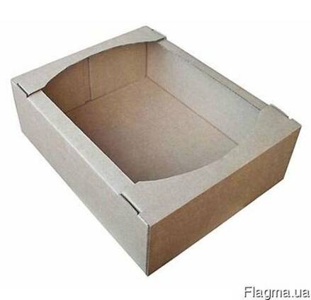 Лоток кондитерский 300х230х100 бурый