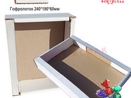 Лоток кондитерський 240*190*60мм білий