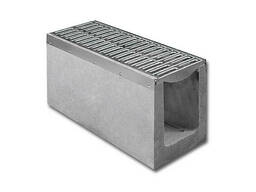 Сток бетонный DN220 H370 D400 секционная решетка