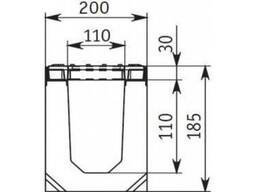 Лоток водоотводный бетонный ЛВ 11.20.18 с решеткой щелевой чугунной (комплект)