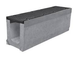 Лоток водоотводный ЛВ-15.25.31 бетонный с решеткой щелевой чугунной (комплект)