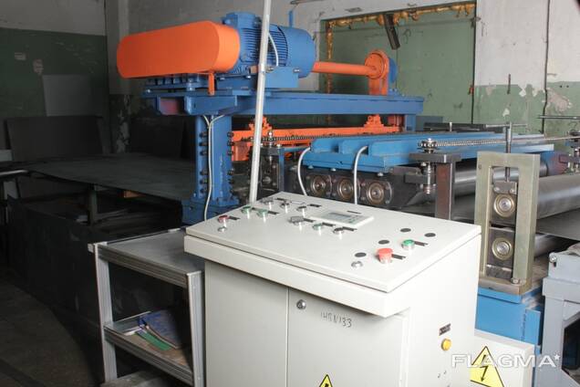 Линия для поперечной резки рулонного металла (правка гильотина)