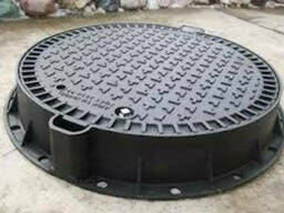 Люк чугун. средний «С» (В-125) 4 уха (77кг). (Ø кр. 650. ..