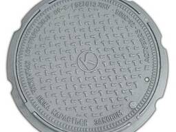 Люк чугун. средний «С» (В-125) с з/у 4 уха (77кг). (Ø кр. .. .