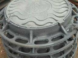 Люк чугунный магистральный «ВМ» с з/у болт.