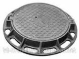 Крышка чугунная "ГТС" серии Т 17т - фото 1