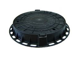 Люк канализационный 800х627 полимер черный