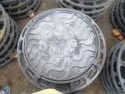 Люк ЛА15 легкий чугунный крышка ф=600мм основ. ф=760мм цена