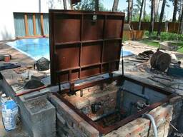 Люк невидимка канализационный. "Броневик" Днепропетровск.