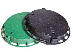 Люк пластиковый легкий "Л" 5т. черный, купить, цена