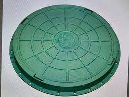 Люк садовый пластмассовый легкий (зелёный) Класс нагрузки:А1