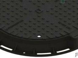 Люк тяжелый чугунный с запорным устройством с уплотнительно