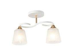 Люстра на 2 плафона белая/золото Valeso(196360/2/2)
