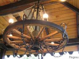 Люстры деревянные потолочные №2 Код: ДЛ-2 Под заказ