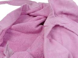 Махровая пляжная сумка из хлопка Deltex розовая 60х46 см