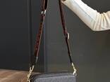 Маленька сумка з широким ременем модна Michael Kors The Snapshot Brown TR00015 - фото 3