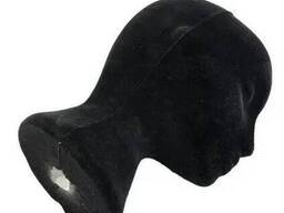 Манекени голови з пінопласту для шапок, париків, окулярів, малювання Чорні 50см