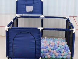 Манеж детский большой игровой Imbaby 128 х 128 см. Бассейн