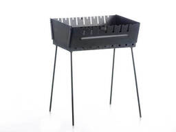 Мангал розкладний (кейс) товщина 2мм на 8 шампурів з чохлом та рукавичками СИЛА